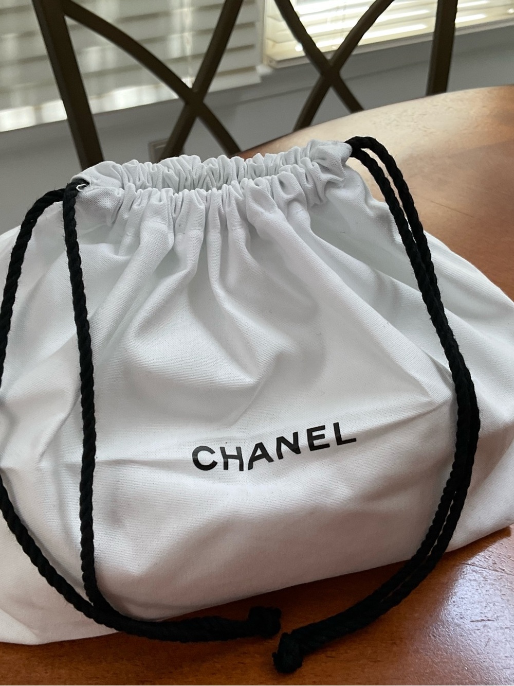 CHANEL White Dust Bag AUTHENTIC NWT